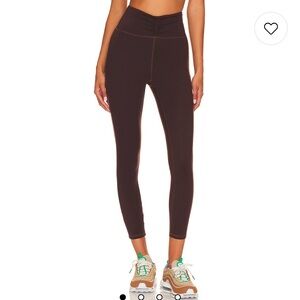 New Camila Coelho Dana 7/8 Legging in Deep Brown size XS